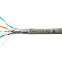 Кабель Skynet Premium FTP4 cat.5е, одножильный, 305м, Cu, Проходит Fluke тест, нг(А)-LSLТx, серый
