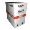 Кабель UTP4 cat.5e одножильный 305м CCA Проходит Fluke тест серый Netko Optima Gold