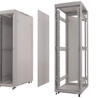 Шкаф напольный 22U серия Expert (800х1000х1170) напольный БЕЗ ПЕРЕДНЕЙ ДВЕРИ серый разобранный Netko (упакован в 4 коробки)