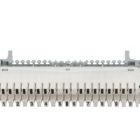 Плинт LSA Profil  размыкаемый ABS 10 пар медные контакты универсальный нумерация (1-0) бело-серый Netko Optima