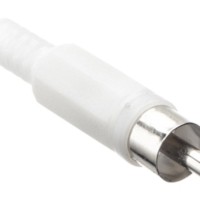 Штекер RCA белый Netko Optima