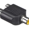 Переходник гнездо RCA – 2 гнезда RCA Netko Optima