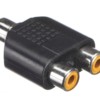 Переходник гнездо RCA - 2 гнезда RCA Netko Optima