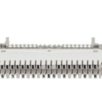 Плинт LSA Profil  размыкаемый ABS 10 пар металлические контакты универсальный нумерация (0-9) бело-серый Netko Optima