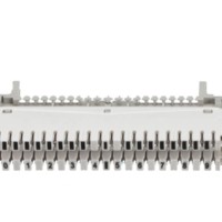 Плинт LSA Profil  размыкаемый ABS 10 пар металлические контакты универсальный нумерация (0-9) бело-серый Netko Optima “L”