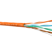 Кабель UTP4 cat.5e одножильный 305м CCA Проходит Fluke тест нг(А)-HF LSZH – малодымный не содержащий галогенов оранжевый Netko Optima Gold