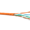 Кабель UTP4 cat.5e одножильный 305м CCA Проходит Fluke тест нг(А)-HF LSZH - малодымный не содержащий галогенов оранжевый Netko Optima Gold