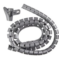 Органайзер для проводов с инструментом для укладки ID-30mm 2м пластик серый Netko Optima