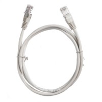 Патч-корд UTP4 cat 5e 1,0м ВС LSZH серый литой коннектор Netko Optima