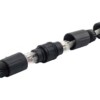 Соединительный модуль RJ45 cat.6 герметичный (IP68) цанг зажимы экранированный черный Netko Optima