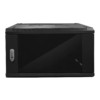 Шкаф настенный 15U серия WMA (Wall Maestro) (600х600х768) передняя дверь стекло разборный черный Netko