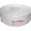 Кабель коаксиальный RG-6U 75 Ом (CCA оплетка 32 нити AL) белый (100м) Netko Optima