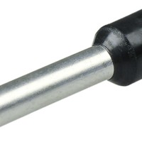 Штыревой втулочный кабельный наконечник E 1510 (НШВИ F=10мм) 1,5мм2 изолированный черный 100шт. Netko Optima