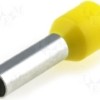 Штыревой втулочный кабельный наконечник E 6010 (НШВИ F=10мм) 6мм2 изолированный желтый 100шт Netko Optima
