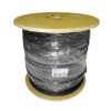 Кабель Skynet Premium UTP4 cat.5е, одножильный, 305м, Cu, Проходит Fluke тест, для наружных работ, с тросом, черный