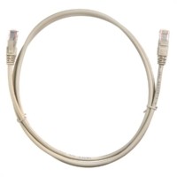 Патч-корд UTP4 cat.5e 1.5м литой коннектор серый Netko CKC