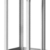 Стойка 42U двухрамная (600×400-750×2050) раздвижная серая Netko “М” (упакована в 1 коробку)