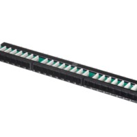 Патч-панель UTP 19″ 24 порта RJ45 cat.6 0,5U Dual Type Netko Expert CKC