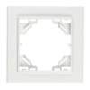 Рамка 1-постовая пластик IP20 цвет белый Netko Optima Electric