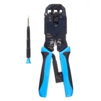 HT-2008AR  Профессиональный инструмент для обжима (кримпер) 4р-6р-8р фиксатор+ отвертка  Hanlong для Netko