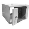 Шкаф настенный 10" 4U серия COMPACT (315х325х225) передняя дверь стекло серый Netko