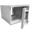 Шкаф настенный 10" 4U серия COMPACT (315х325х225) передняя дверь стекло серый Netko
