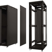 Шкаф напольный 47U серия Expert (600х1000х2270) напольный БЕЗ ПЕРЕДНЕЙ ДВЕРИ черный разобранный Netko (упакован в 3 коробки)
