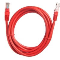 Патч-корд UTP4 cat 5e 2,0м ВС красный литой коннектор Technolink