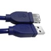 Кабель шт.USB A- гн.USB A 3.0 (3м) синий блистер Netko