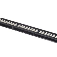 Патч-панель UTP 19″ 24 порта RJ45 cat.5е 0,5U Dual Type Netko Expert CKC