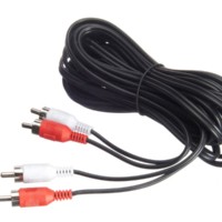 Шнур аудио-видео: 2RCA-2RCA ( длина 5 м литой) Netko Optima