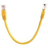 Патч-корд UTP4 cat 5e 0,25м ВС LSZH желтый литой коннектор Technolink