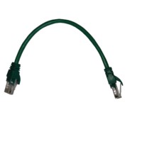 Патч-корд UTP4 cat 5e 0,25м ВС LSZH зеленый литой коннектор Technolink