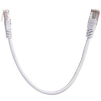 Патч-корд UTP4 cat 5e 0,25м ВС LSZH белый литой коннектор Technolink