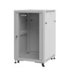 Шкаф напольный 19″ Netko 27U серия Optima (600х600х1362) передняя дверь стекло серый разобранный (упакован в 2 коробки)
