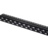 Патч-панель UTP 19″ 24 порта RJ45 cat.6а 1U Dual Type IDC Netko Expert СКС