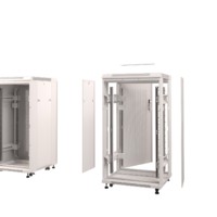 Шкаф напольный 18U серия Expert (600х800х983) напольный БЕЗ ПЕРЕДНЕЙ ДВЕРИ серый разобранный Netko (упакован в 3 коробки)