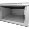 Шкаф настенный 12U серия WM (600х650х635) передняя дверь стекло разборный серый Netko