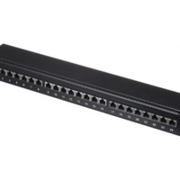 Патч-панель FTP 19″ 24 порта RJ45 cat.5е 1U Dual Type черная Netko Expert