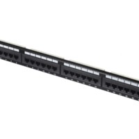Патч-панель UTP 19″ 24 порта RJ45 cat.5е 1U Dual Type Netko Expert CKC