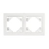 Рамка 2-постовая пластик IP20 цвет белый Netko Optima Electric