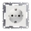 Розетка в рамку с заземлением 16А пластик IP20 цвет белый Netko Optima Electric