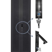 Дверь для шкафа серии Expert 42U Ширина 600 металлическая с перфорацией двойная черная Netko