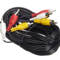 Шнур аудио-видео: 3RCA-3RCA ( длина 5 м литой) Netko Optima