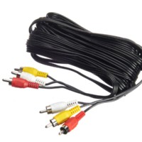 Шнур аудио-видео: 3RCA-3RCA ( длина 7 м литой) Netko Optima