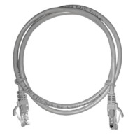 Патч-корд UTP4 cat 5e 1,0м ВС LSZH серый литой коннектор Netko Optima (упак 10)