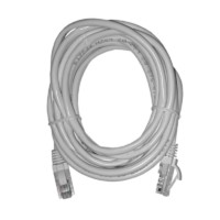 Патч-корд UTP4 cat 5e 5,0м ВС LSZH белый литой коннектор Netko Optima