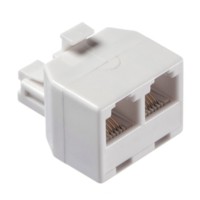 Переходник телефонный штекер RJ11 (6p4c) на два гнезда RJ11 (6p4c) / блистер Netko