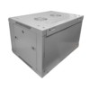Шкаф настенный 12U серия WMA (Wall Maestro) (600х600х635) передняя дверь стекло разборный серый Netko  "А"