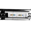 Патч-панель UTP 19" 24 порта RJ45 cat.5е 1U Dual type Netko Optima